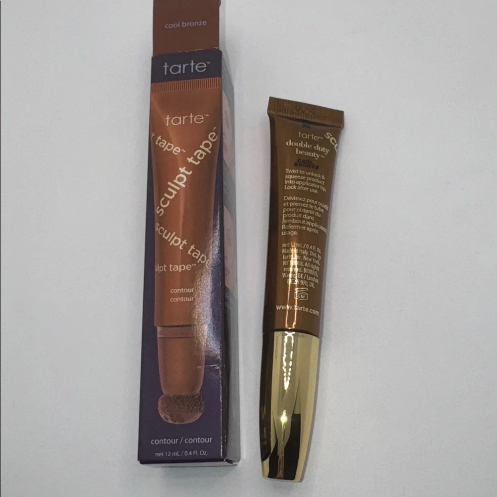Tarte Sculpt Tape Contour - Cool Bronze Full Size 12ml / .4oz NEW In Box